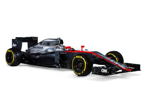 "An F1 car is composed of 76,000 parts and we building a new part every 17 minutes," Boullier says. This is the McLaren car driven by Jenson Button and Fernando Alonso during the 2015 season.