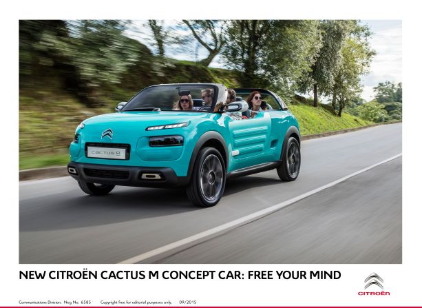 This quirky cabrio pays homage to Citroen's Mehari buggy, which was launched in 1968 and has a cult following. Featuring an inflatable roof, Citroen refers to the Cactus M concept as an "open-air crossover." <br />