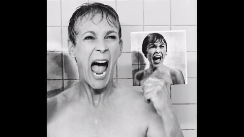 Jamie Lee Curtis gets her acting gene from parents Janet Leigh and Tony Curtis. Leigh is best known for her role in Alfred Hitchcock's 1960 classic, "Psycho." To promote her series "Scream Queens," Curtis re-created Leigh's famous shower scene in "Psycho," teasing it on Instagram. 