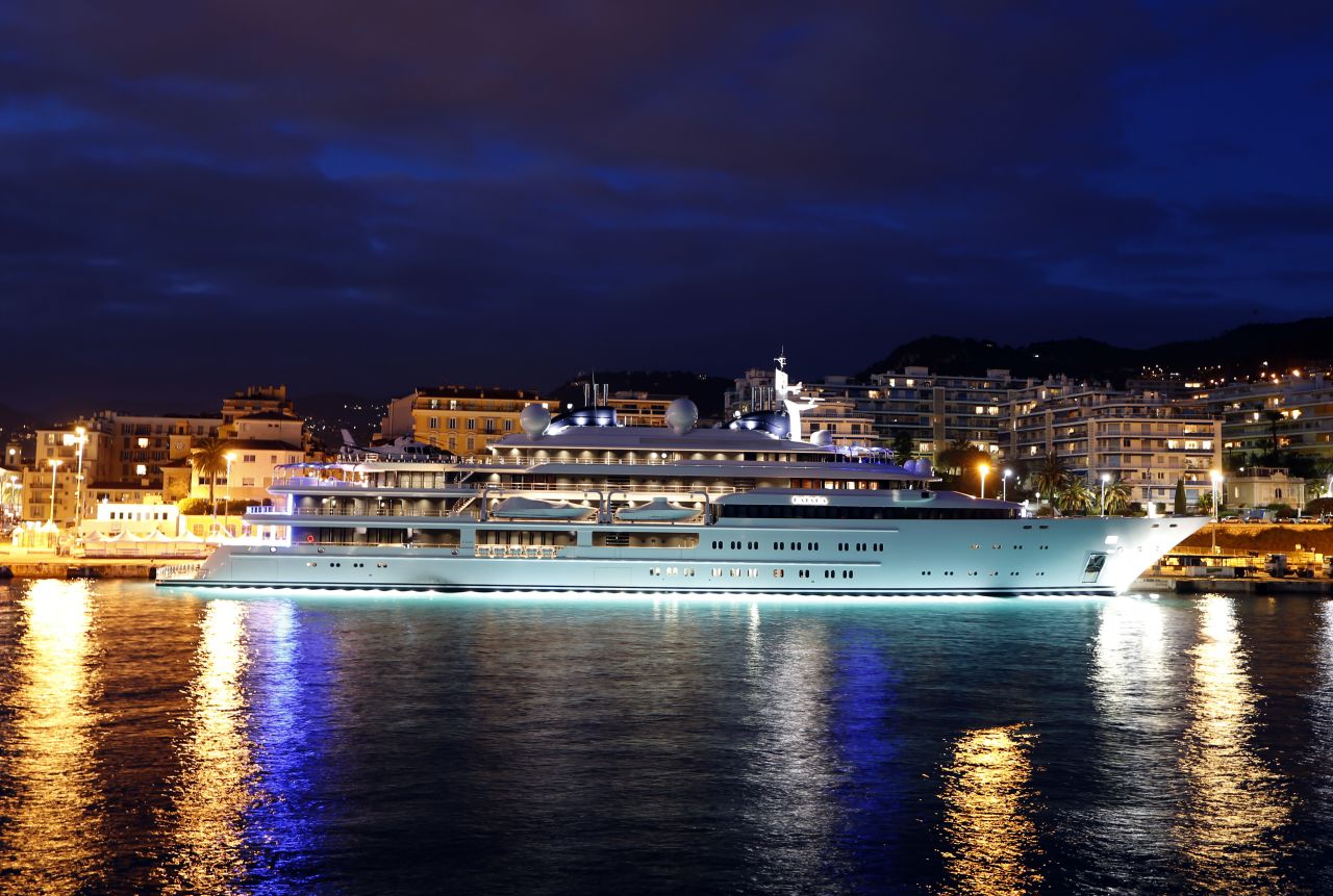 Lit up in the night sky of Nice's harbour is Katara, owned by the Emir of Qatar. A 124-meter bed of luxury,  it is one of the most closely guarded secrets on the seas.