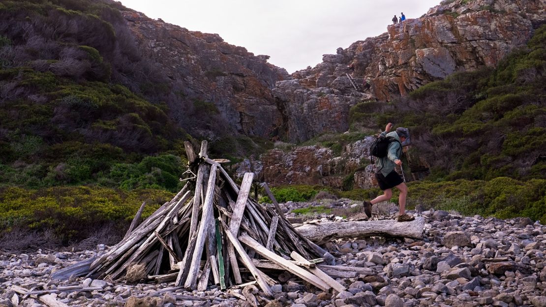 The trail starts inland and leads to the coast, with five overnight stops along the way. 