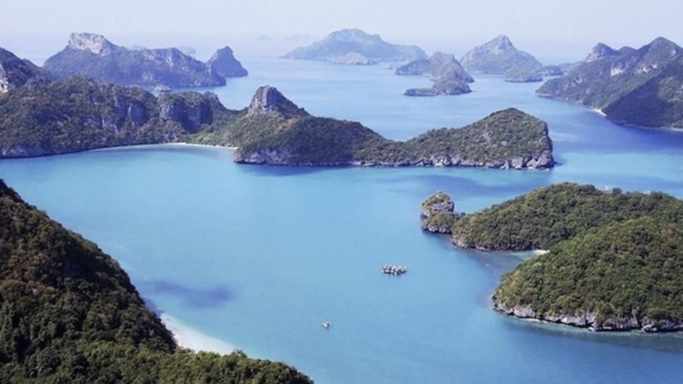Ang Thong National Marine Park is a collection of uninhabited islands. Not counting wildlife. It's an easy day trip from Samui.