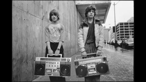 Two other children profiled in "Streetwise" were White Junior and Justin, seen here in 1983.