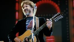 Another of the Highwaymen -- along with Nelson, Cash and Waylon Jennings -- Kristofferson rejoined his friends for more albums in the '90s. He is seen here performing at London's Wembley Arena in 1982.