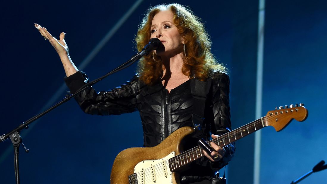 Though much admired at the time of Farm Aid, Raitt didn't break through to the mainstream until her 1989 album, "Nick of Time." The album hit No. 1 and won album of the year at the Grammys. Raitt, now in her 60s, continues to record and tour. 