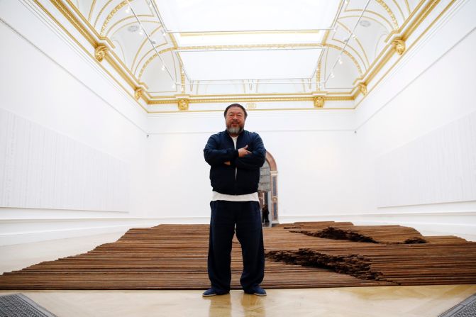 <em>Straight</em>, 2008-12. The work comprises 90 tons of steel rebars found at the site of the 2008 Sichuan earthquake where low quality building practices and government corruption were blamed for the deaths of over 5000 children in collapsed school buildings. 