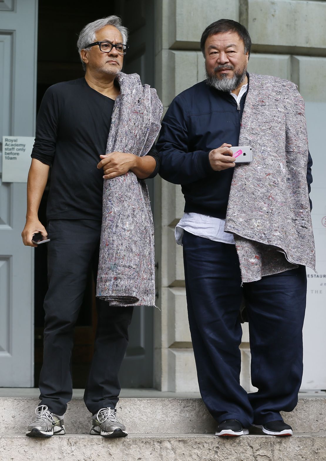 Anish Kapoor with Chinese artist Ai Weiwei