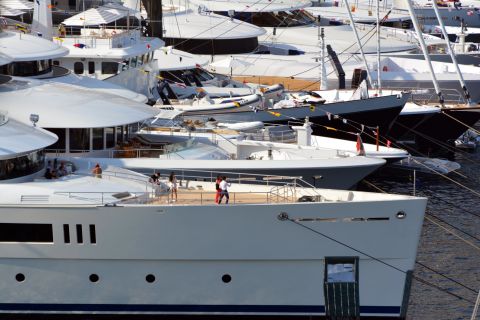 The total value of the superyachts on show, is estimated at <a href="https://twitter.com/mys_monaco/status/645603205141762049" target="_blank" target="_blank">€3 billion</a> ($3.38 billion). 