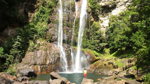 The 17-meter Cunca Rami Waterfall is an ideal day trip from Labuan Bajo.  