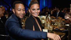 BURBANK, CA - APRIL 26:   Recording artist John Legend (L) and model Chrissy Teigen attend The 42nd Annual Daytime Emmy Awards at Warner Bros. Studios on April 26, 2015 in Burbank, California.  (Photo by Michael Buckner/Getty Images for NATAS)