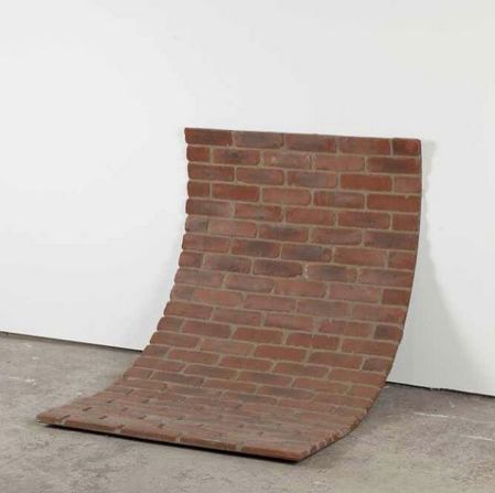 "This was a 2-metre model we produced when preparing to slide the facade from a red brick property. I like to create material studies before attempting projects on an architectural scale. We later realised our ambition on a three-storey house in Margate in an outdoor project titled <em>From the knees of my nose to the belly of my toes</em>. "