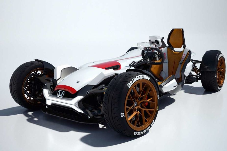 A merging of two worlds, Honda unveiled its Project 2&4 Concept, which combines a motorcycle with a car. More details are available <a href="http://edition.cnn.com/2015/09/10/autos/honda-half-motorcycle-half-race-car/">here</a>. 