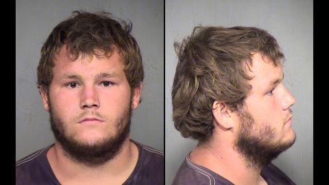 Leslie Allen Merritt Jr., 21, was arrested while shopping in Glendale, a Phoenix suburb, according to Daniel Scarpinato, a spokesman for Arizona Gov. Doug Ducey.
