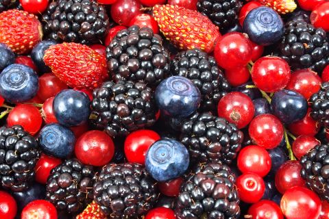 Berries make up 4.3% of young people's fruit intake.