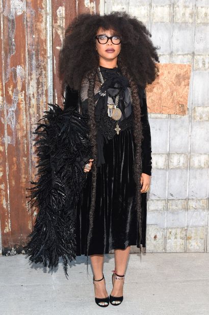 Singer-songwriter Erykah Badu also made the much talked about party's guest list. 