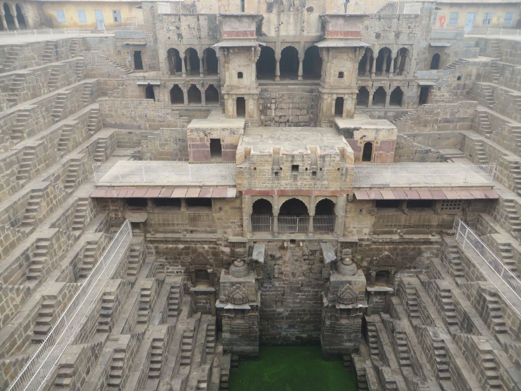 "Chand Baori is one of the better known stepwells thanks to it's cameo appearance in several movies. But still, tourists generally miss the short detour off the road between Jaipur and Agra and if they realized it, they'd kick themselves. It's one of the oldest, deepest, most impressive wells or 'kund,' defined by the sculptural geometric steps on all four sides and steep funnel shape. It's impossible to take a bad photo of a kund..."