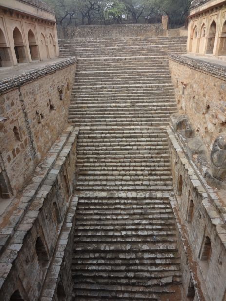 "There are a number of really wonderful stepwells in and around Delhi, some just a few yards from main tourist attractions, and yet even local guides have no idea that they exist or how to find them. Rajon ki baoli is located in the Mehrauli archeological park, itself a magical place studded with tombs and ruins. It's deep, in good shape, still harvests water, and its many levels of "apartments make it such a fun place to explore."