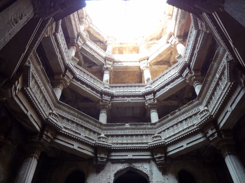 "This is the first stepwell I saw and I couldn't forget it. The shock of looking down into architecture instead of up at it subverted everything I'd expected from a building. The dramatic contrasts of light & shade, the cool air, the telescoping views and hushed sounds...every sense was on alert. Who wouldn't remember that for decades?"