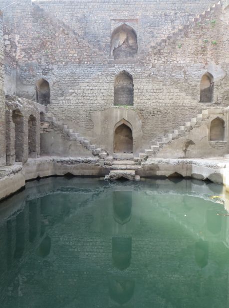 "The fort at Mandu has a number of stepwells, tanks, and sophisticated water-harvesting systems but none as beautiful as Ujala baoli. The picture doesn't show what an odd, asymmetrical structure it really is, or it's sadly dilapidated state."