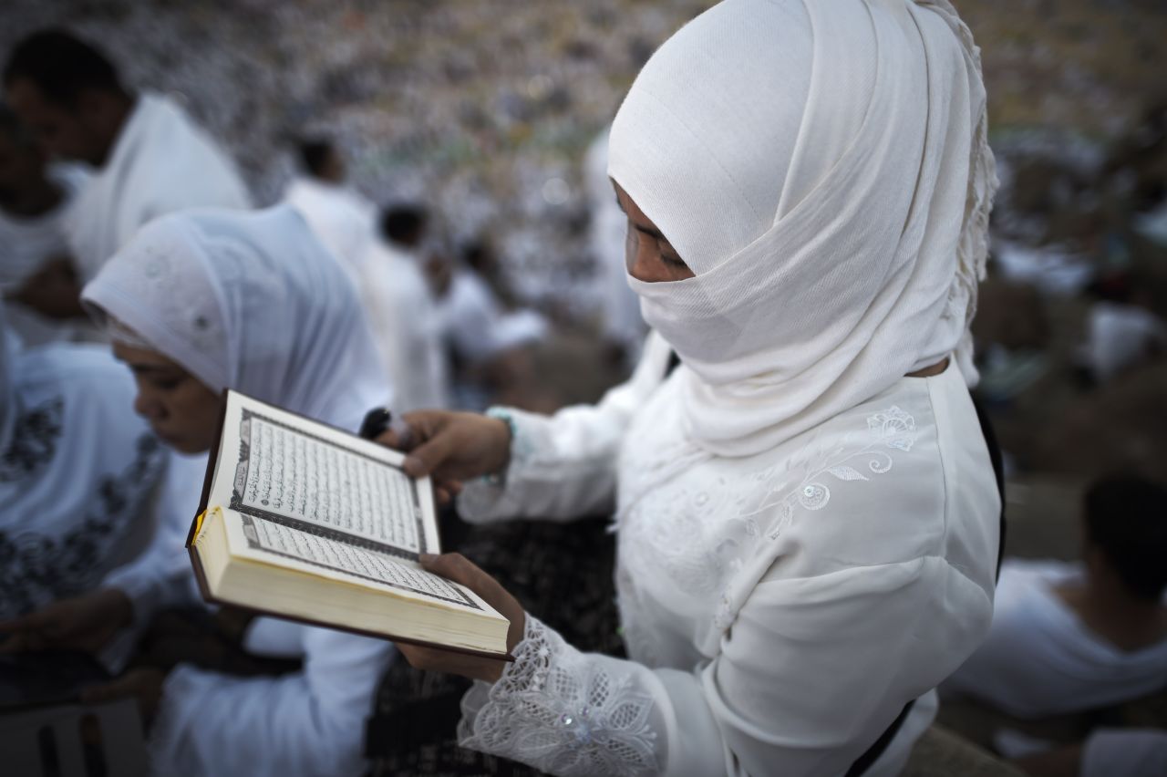Pilgrims join in one of the Hajj rituals early September 23 on Mount Arafat. For most Muslims, the pilgrimage is the spiritual climax of their lives, with many saving for decades to be able to make the journey to Mecca.