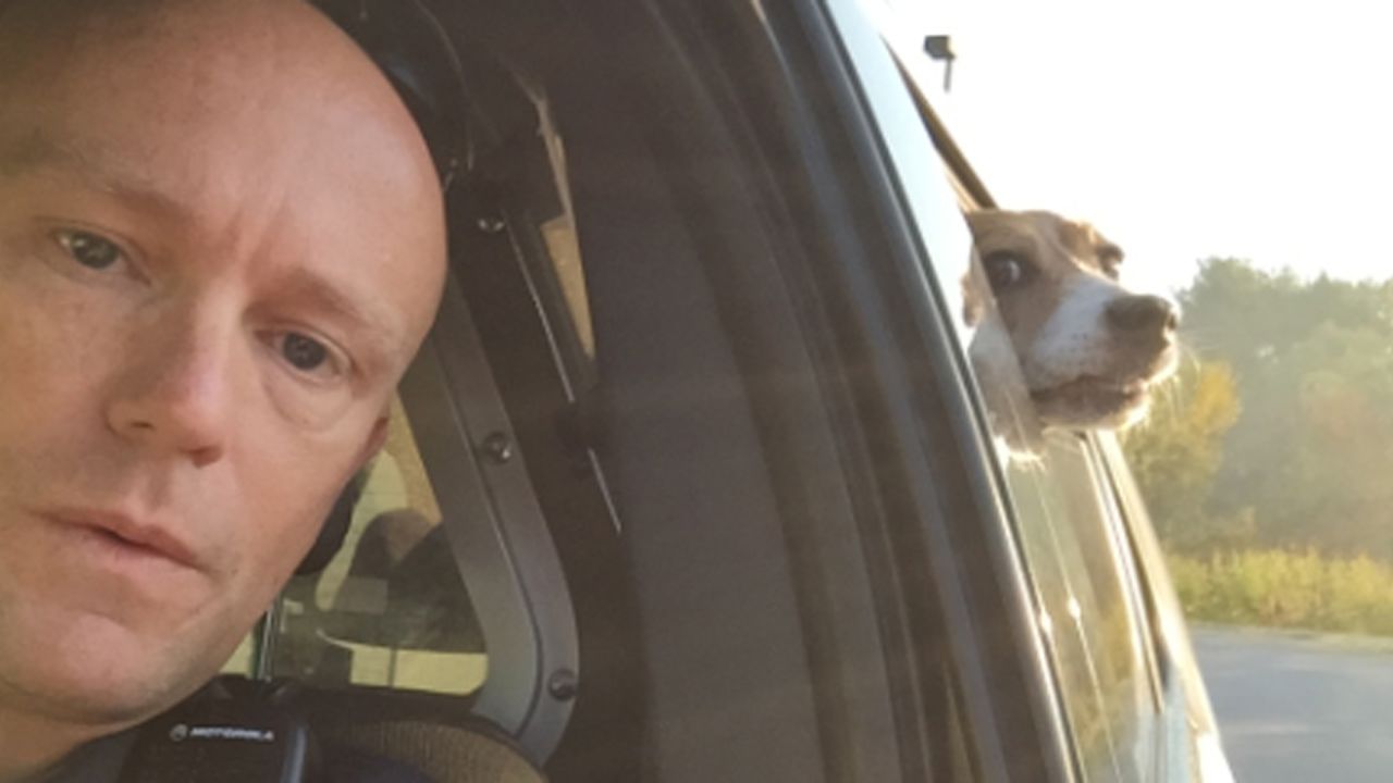 The police department in Bangor, Maine, posted this selfie of Officer Eddie Mercier and a dog to its Facebook account on Monday, September 21. The post said Mercier was returning the dog to the Humane Society after it had escaped. "We do not normally share photos of those that are being taken into custody. In this case, we made an exception," <a href="https://www.facebook.com/227432866078/photos/a.10150153501616079.331327.227432866078/10153667224796079?type=1&theater" target="_blank" target="_blank">said the post, written tongue-in-cheek.</a> "The look on his face is that of defiance. A true outlaw. Bandit. Scofflaw." <a href="http://www.cnn.com/2015/09/23/living/gallery/look-at-me-selfies-0923/index.html" target="_blank">See that and more in this week's selfies gallery.</a>