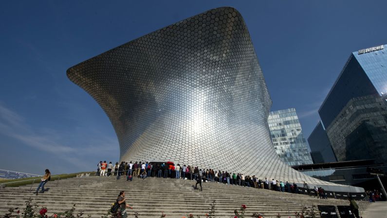 Designed by Mexican architect Fernando Romero and bankrolled by tycoon Carlos Slim, the Soumaya Museum in Mexico City opened in 2011 and is now the most visited museum in the country. 