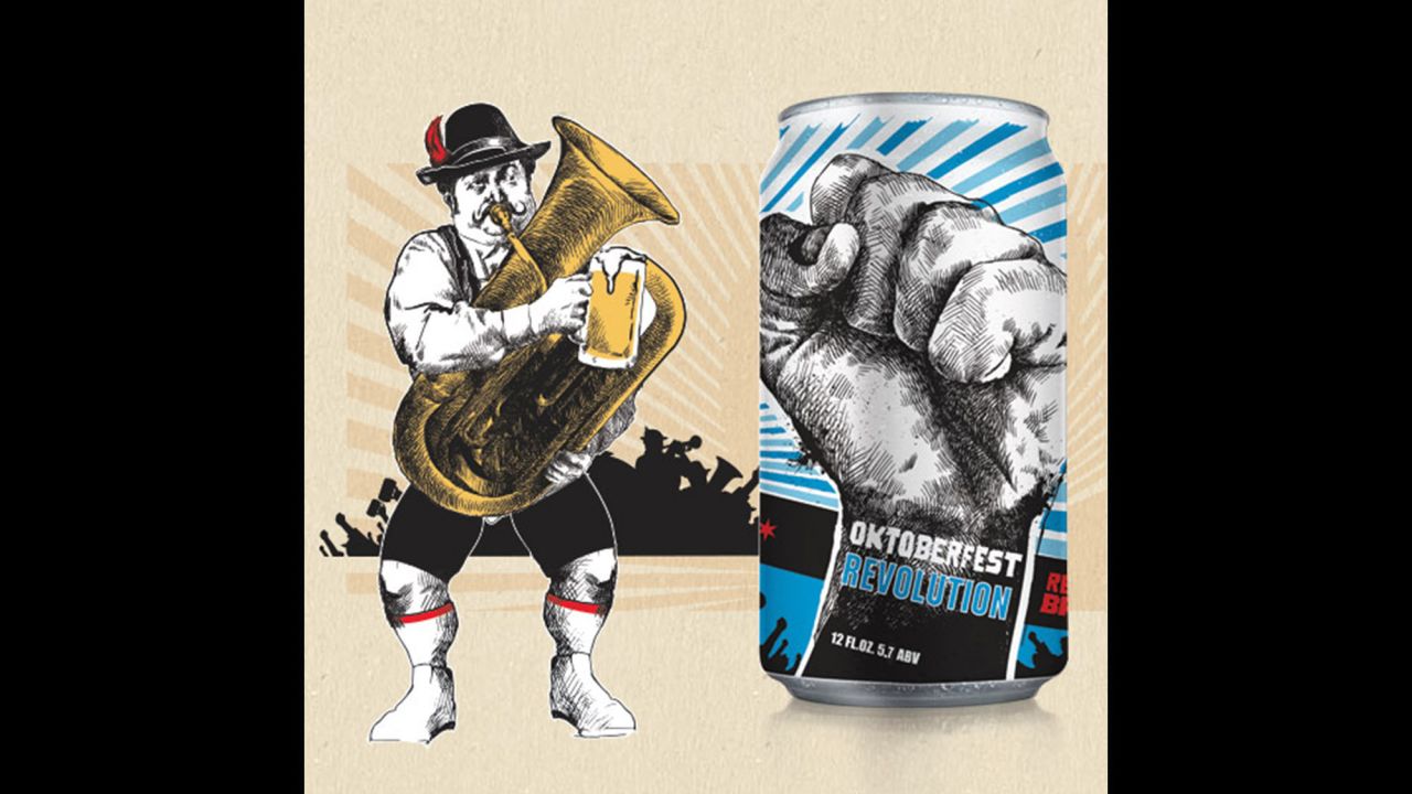 Chicago's <strong>Revolution Brewing</strong> makes this <strong>Oktoberfest</strong>, a unique German-style brewed with Hallertau Gold hops, grown on only one farm in Bavaria.