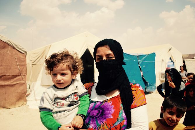 Gule Rasho, 23, and her son Rami, 11 months, also escaped from Siba Shekh Khidir.<br />