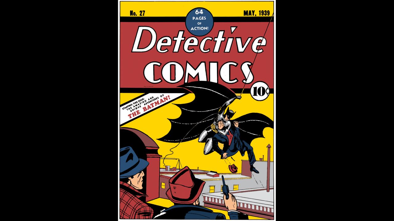 The now-annual Batman Day falls on September 26 this year, celebrating all things Dark Knight with special events at bookstores, comic book shops and elsewhere. The character was created in 1939 by Bob Kane and Bill Finger, with his first appearance in "Detective Comics" No. 27. (DC Comics -- a Time Warner company, like CNN -- recently agreed to <a href="http://www.hollywoodreporter.com/heat-vision/dc-entertainment-give-classic-batman-824572" target="_blank" target="_blank">give Finger a co-creator credit).</a>
