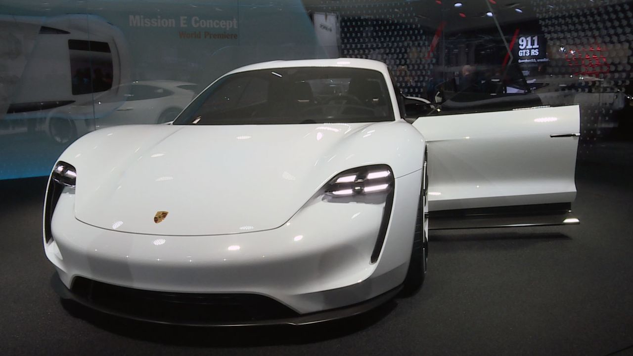 porsche concept frankfurt car show electric