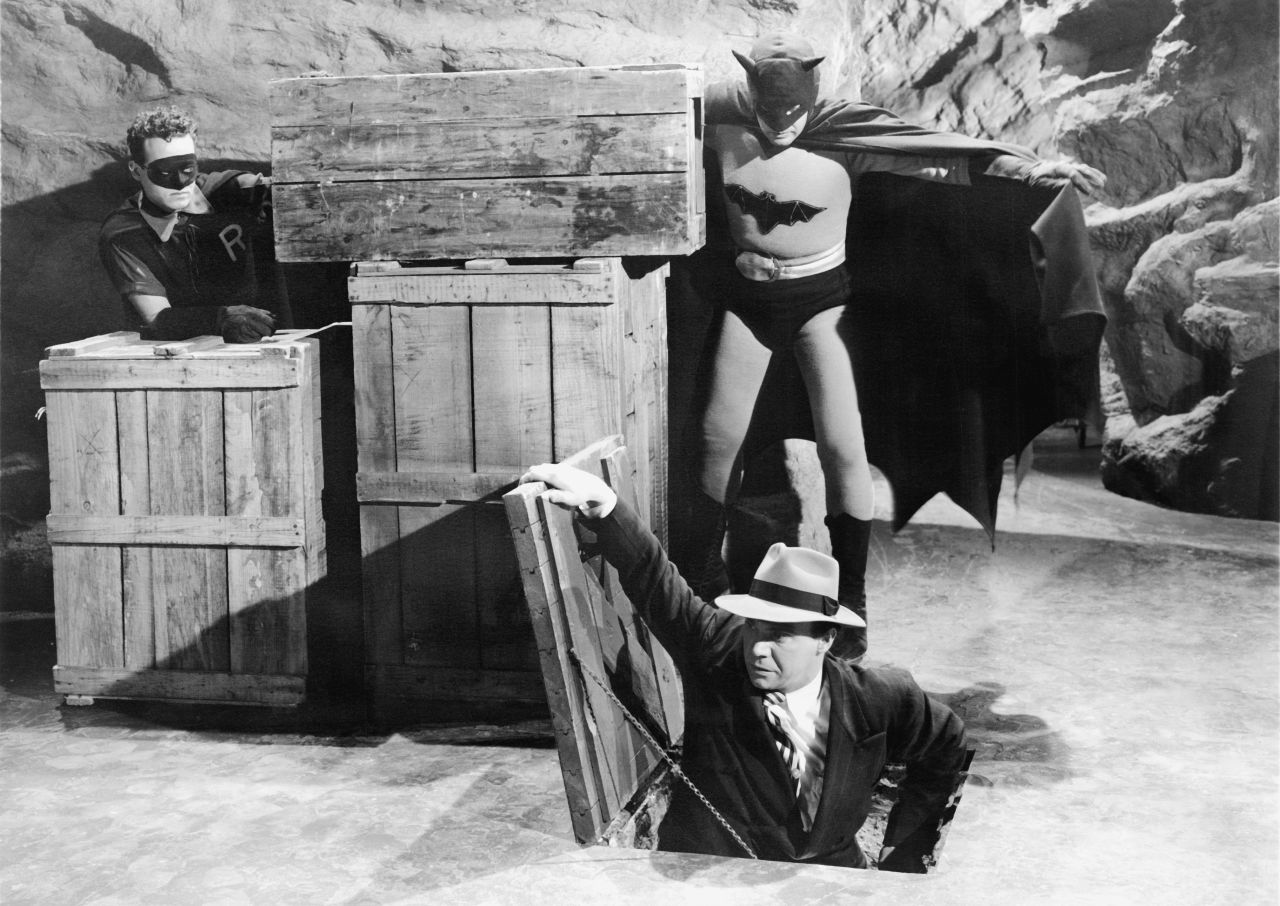 By 1949, Columbia Pictures' movie serial budget was cut to the bone, and it's apparent in the sequel "Batman and Robin." Robert Lowery and John Duncan took over the roles of the crimefighters, and this time Commissioner Gordon and Vicki Vale were added to the story, as well as a new villain, the masked Wizard.