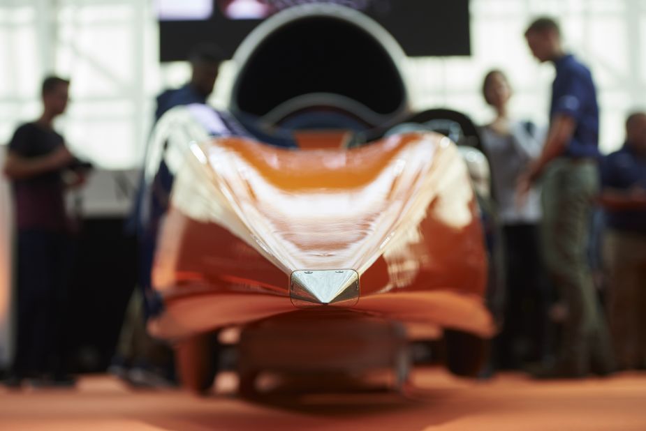 The supersonic car is a mix of car and aircraft technology.