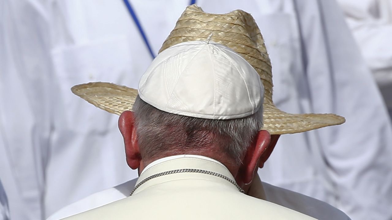 Pope Francis is greeted by Cuban President Raul Castro in Holguin, Cuba, on Monday, September 21. The Pope <a href="http://www.cnn.com/2015/09/19/americas/gallery/pope-francis-cuba-visit/index.html" target="_blank">spent several days in the country</a> before traveling to the United States.