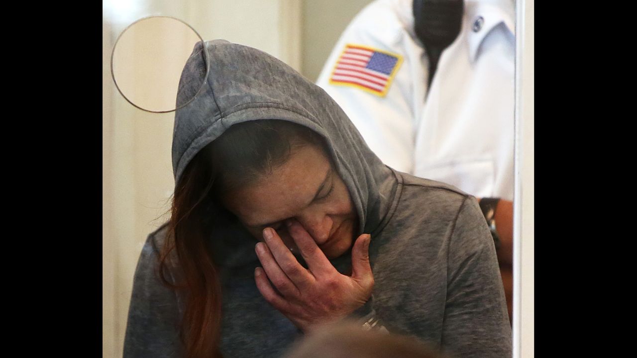 Rachelle Bond wipes her eyes she is arraigned Monday, September 21, on charges related to the death of her 2-year-old daughter, Bella. Bella Bond was allegedly killed by her mother's boyfriend, Michael McCarthy, because he thought she was possessed and "it was her time to die," a prosecutor told a judge in Boston. McCarthy was charged with murder and unlawful disposition of human remains. Bond was charged as an accessory to murder. <a href="http://www.cnn.com/2015/09/21/us/boston-baby-doe-charges/" target="_blank">Both pleaded not guilty.</a>
