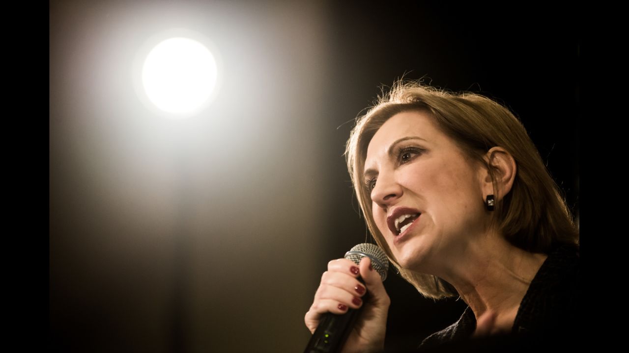 Republican presidential candidate Carly Fiorina takes part in a town-hall meeting in Myrtle Beach, South Carolina, on Tuesday, September 22. A <a href="http://www.cnn.com/2015/09/20/politics/carly-fiorina-donald-trump-republican-2016-poll/" target="_blank">CNN/ORC poll</a> showed Fiorina moving into second place in the GOP field following a strong debate performance.