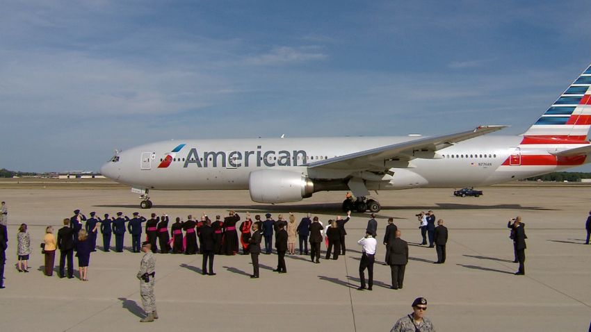 Papal Plane American Airlines