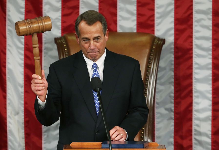 Former Speaker John Boehner tears up at Pelosi portrait unveiling
