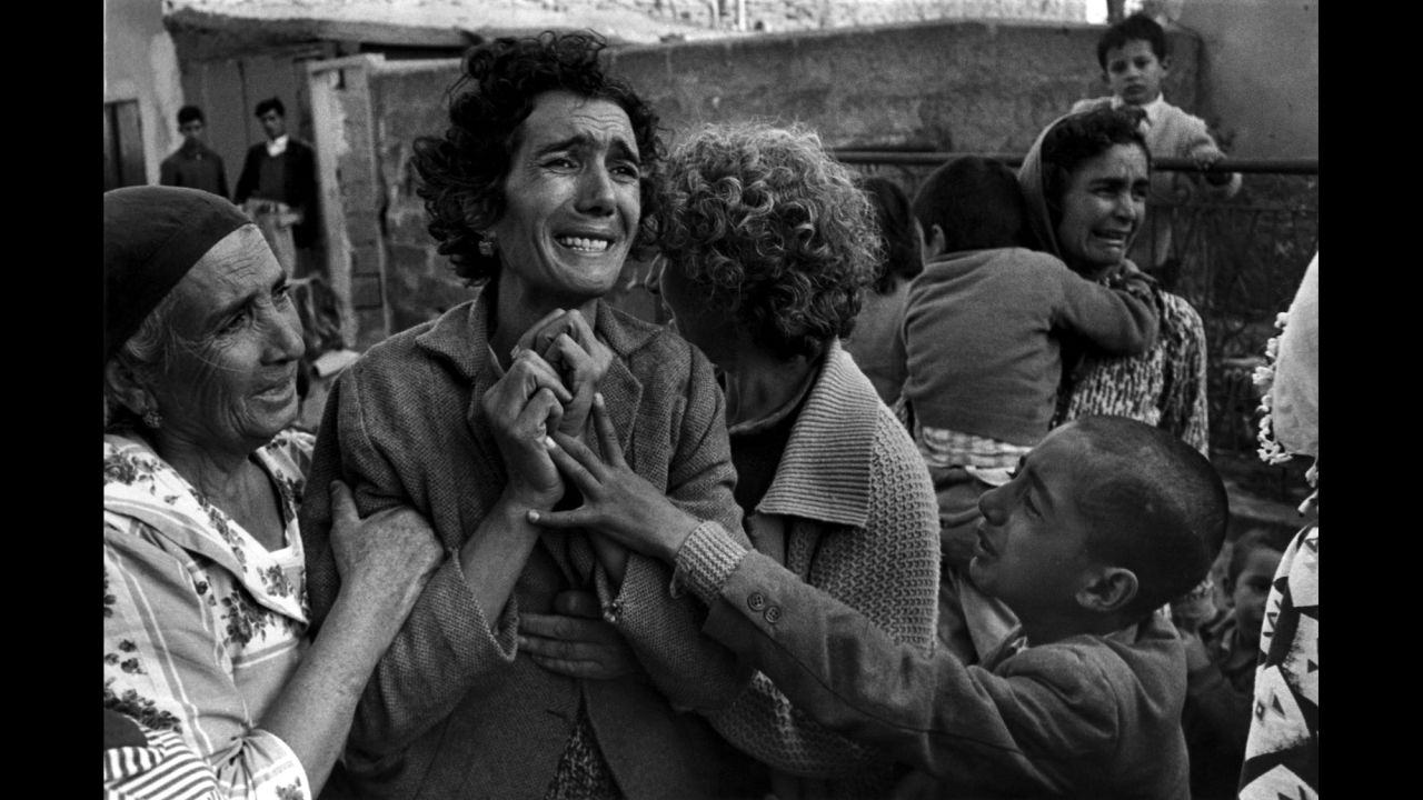 A Turkish woman mourns her husband, who was killed by Greek forces in Cyprus in 1964. British photographer Don McCullin is renowned for his work in war and conflict. His retrospective book is now available through <a href="http://aperture.org/shop/don-mccullin-books" target="_blank" target="_blank">Aperture.</a>