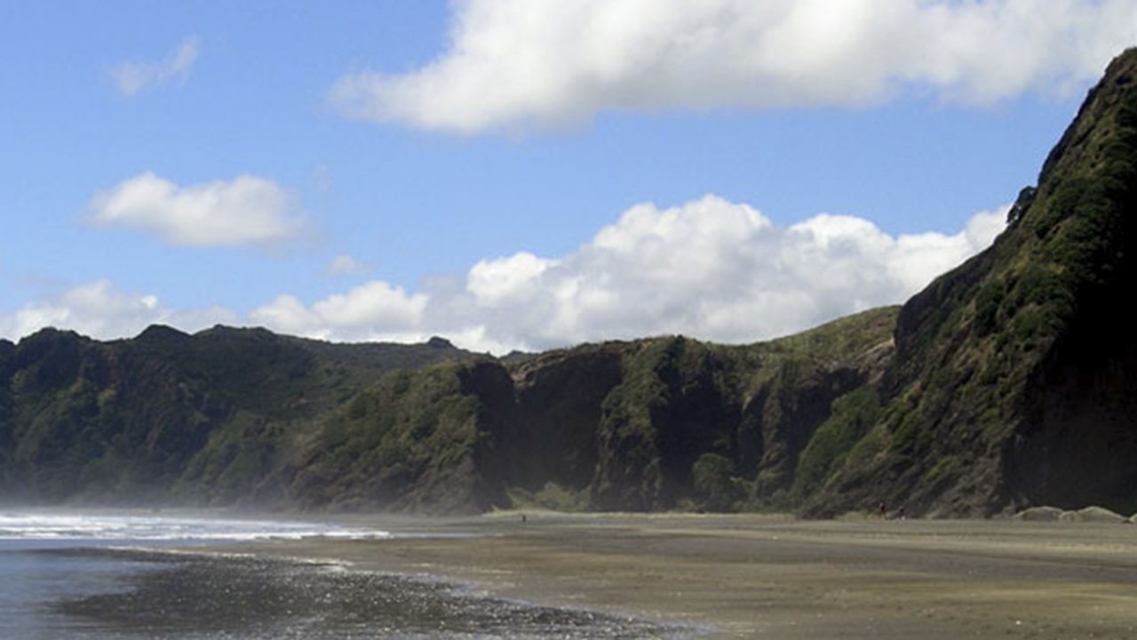 Summer visitors are rewarded with black iron sand scorching their feet to a crunchy biscuit crust.