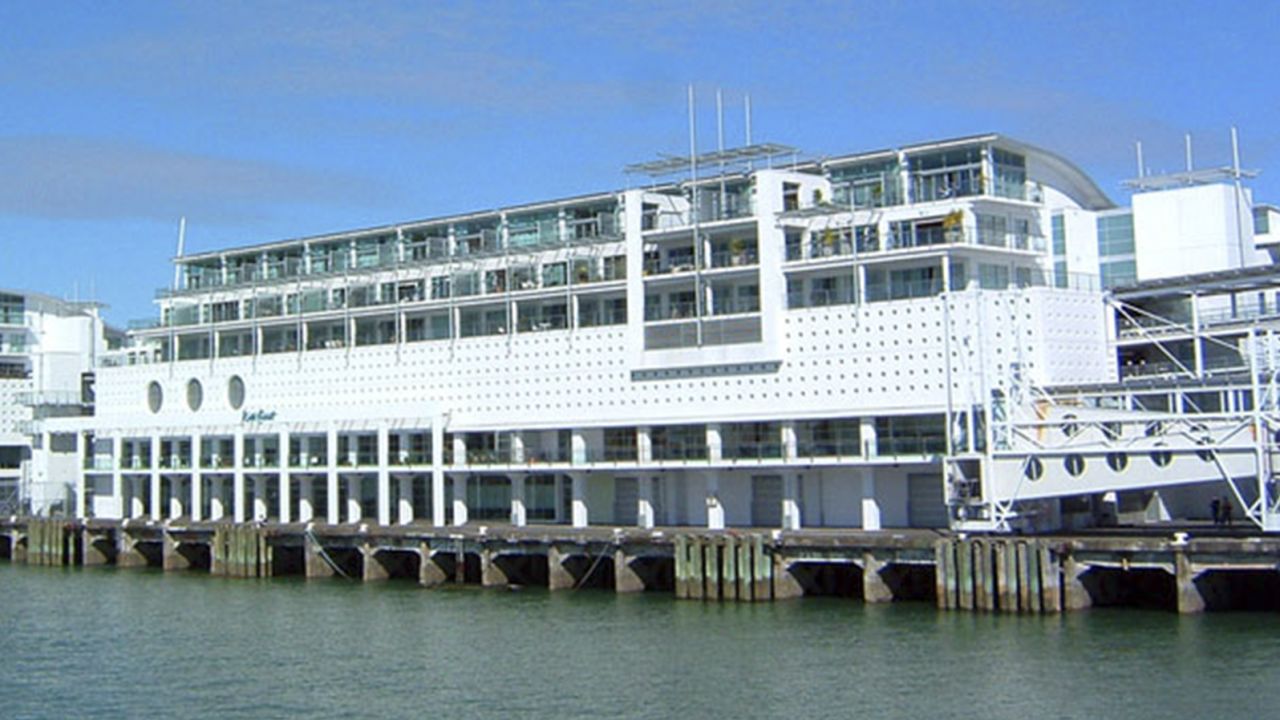 The Hilton's pool features Auckland's only underwater viewing window.