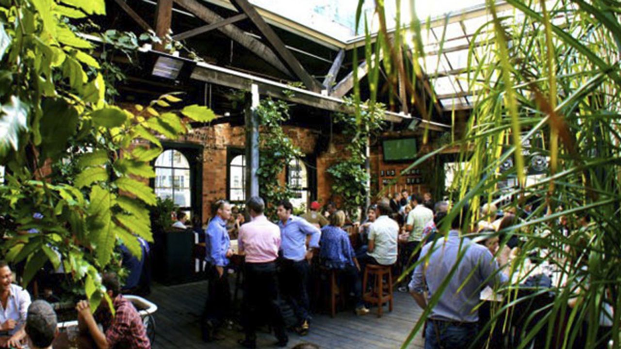 Happy hour revelers tear the roof off at Fort Street Union.