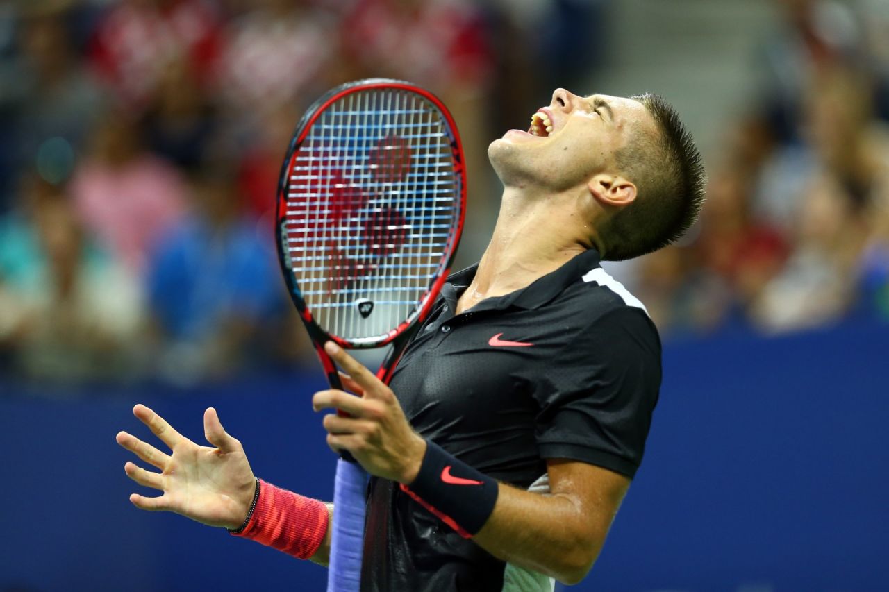 Coric couldn't repeat his defeat of Nadal when they met in the first round of the 2015 U.S. Open but he has set his goals high: "I think everyone's goal is to be No. 1 in the world."