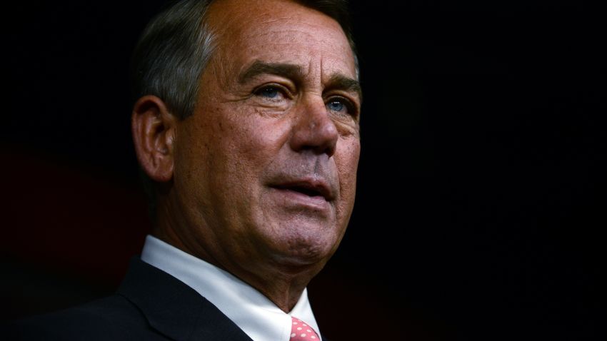 House Speaker John Boehner announces his resignation during a press conference on Capitol Hill September 25, 2015 in Washington, D.C. 