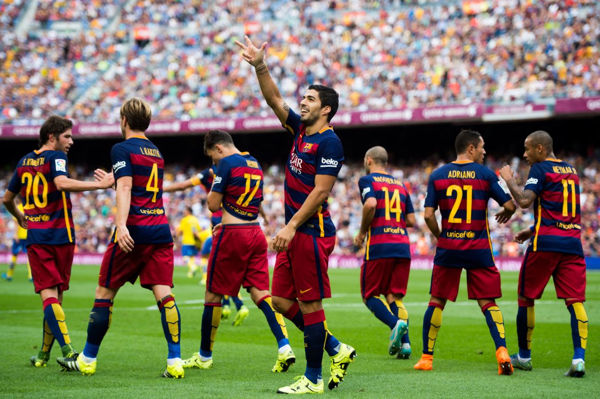 Barcelona would win the game 2-1 courtesy of two goals from Luis Suarez.