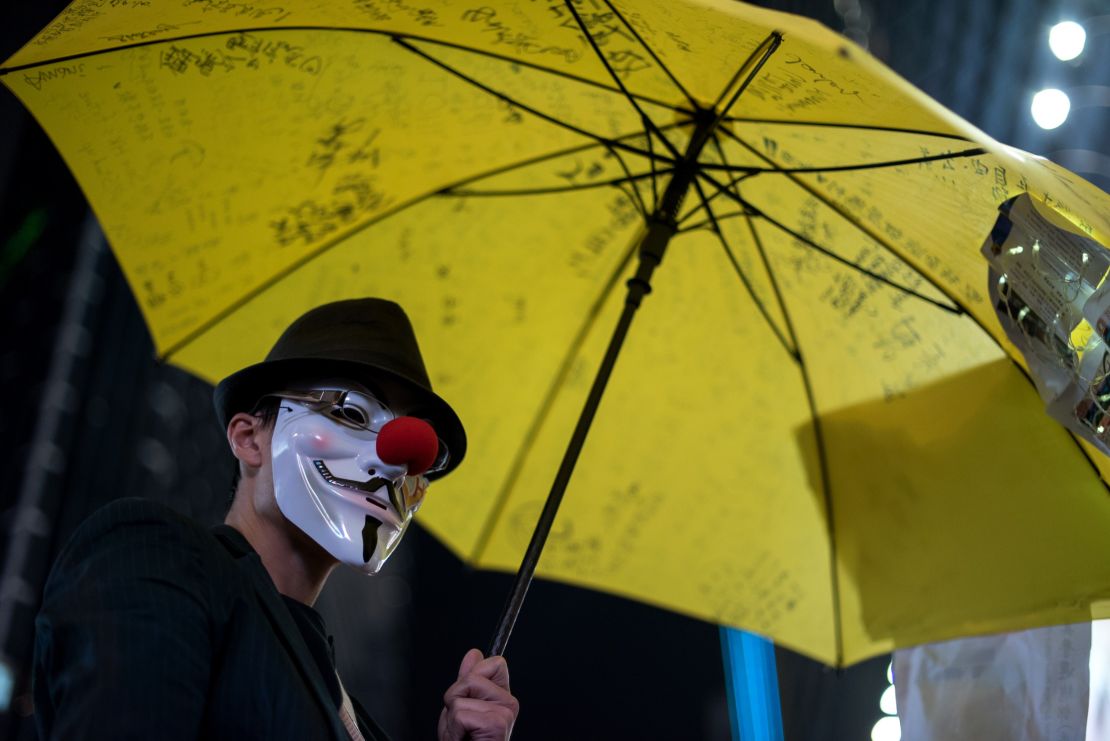 hong kong yellow umbrella protest