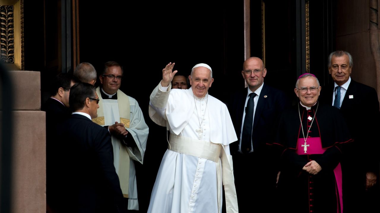 Pope Francis arrives Saturday, September 26, in Philadelphia for Mass. Photographer Connor Dwyer was selected as one of the top three winners in a campaign by Aleteia, a Catholic organization, to document the papal visit through social media.