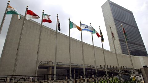 The UN headquarters in New York is shown in this photo taken 12 August 2003.        (Photo credit: DON EMMERT/AFP/Getty Images)