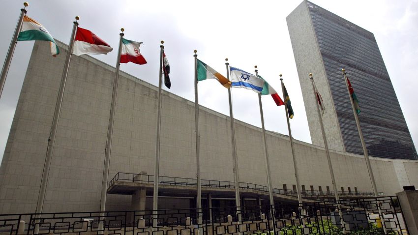 The United Nations headquarters in New York is shown in this photo taken 12 August 2003.       AFP PHOTO DON EMMERT        (Photo credit should read DON EMMERT/AFP/Getty Images)