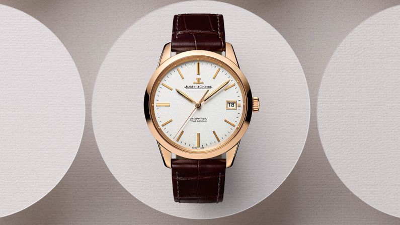Introducing an original collection at this year's Watches & Wonders, Jaeger LeCoultre brought new life to a 1958 classic: the Geophysic. The True Second received its name due to the perfect movement of the second hand, which tics exactly according to the "true second." 