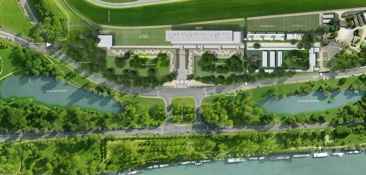 The project has an estimated cost of €130 million ($145m), Perrault says. Building work is set to get underway after this year's "Arc" and is scheduled to be completed in 2017. <br />In 2016, the historic race will be held at Chantilly, 50 kilometers north of Paris.  